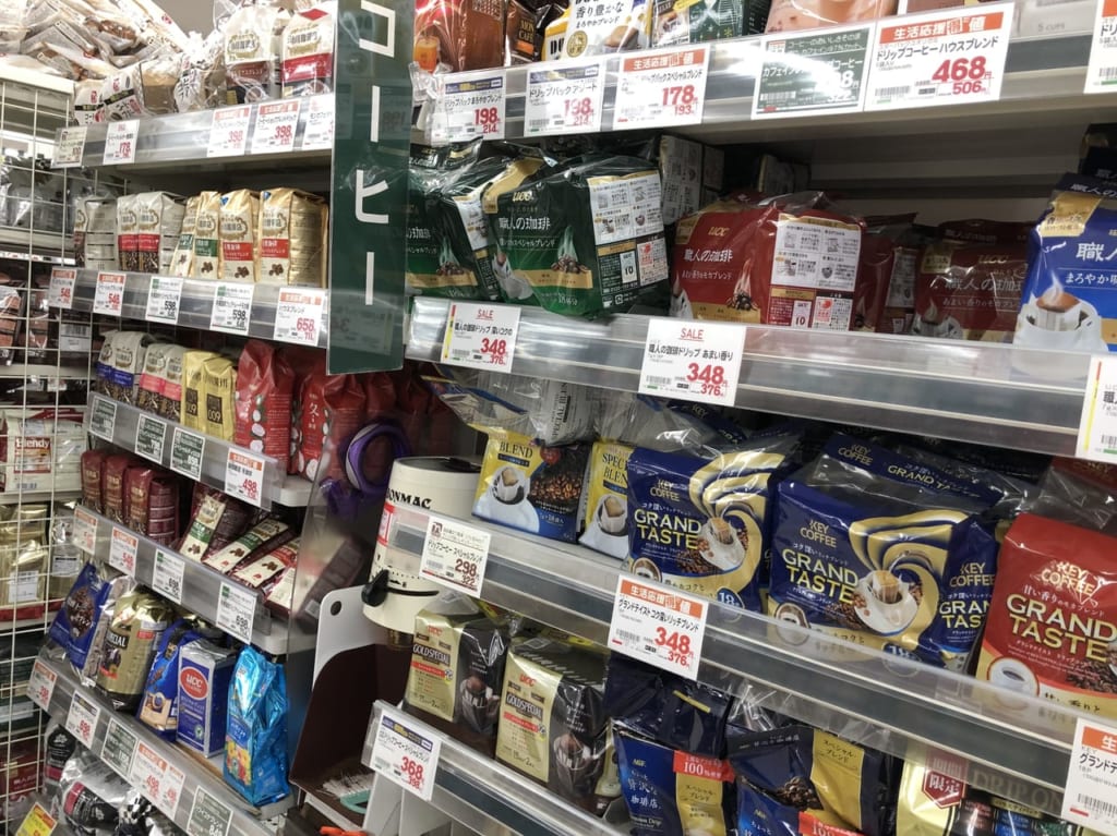 コーヒー豆売り場