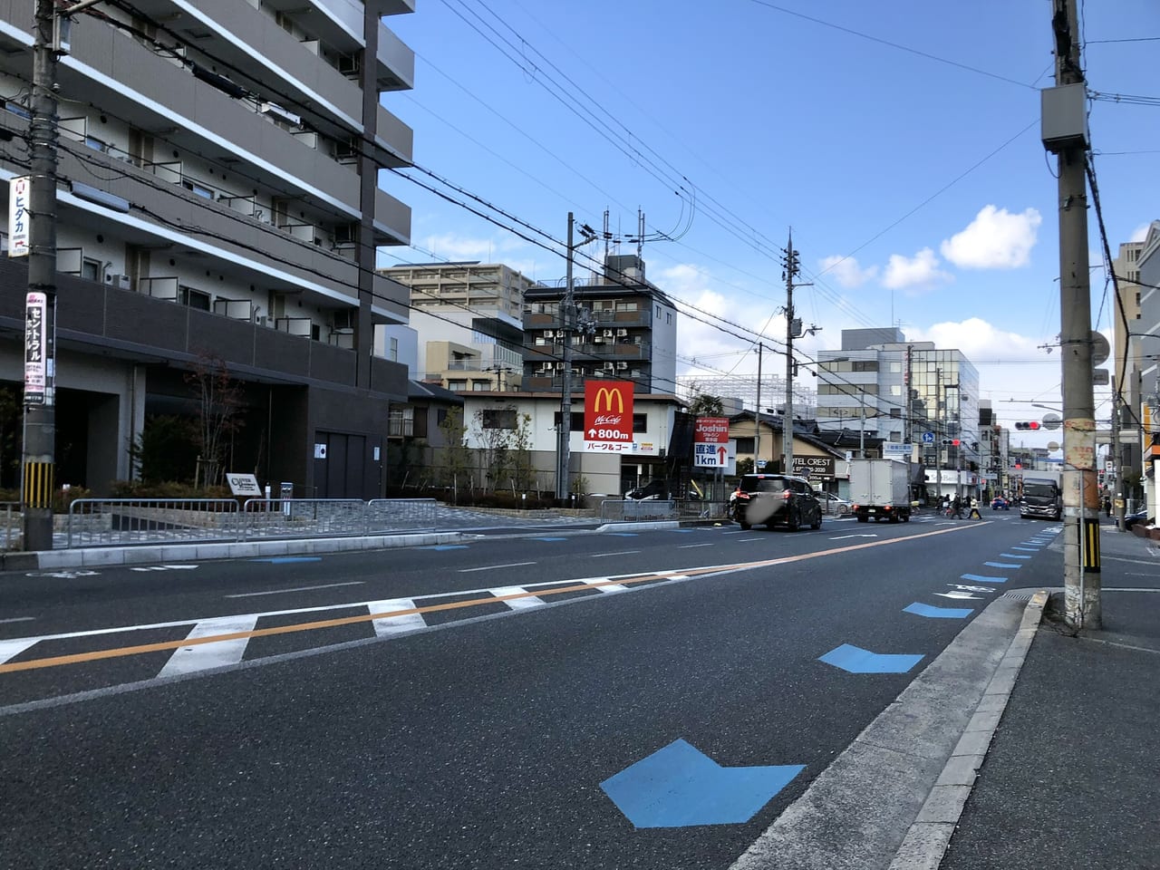 産業道路沿い