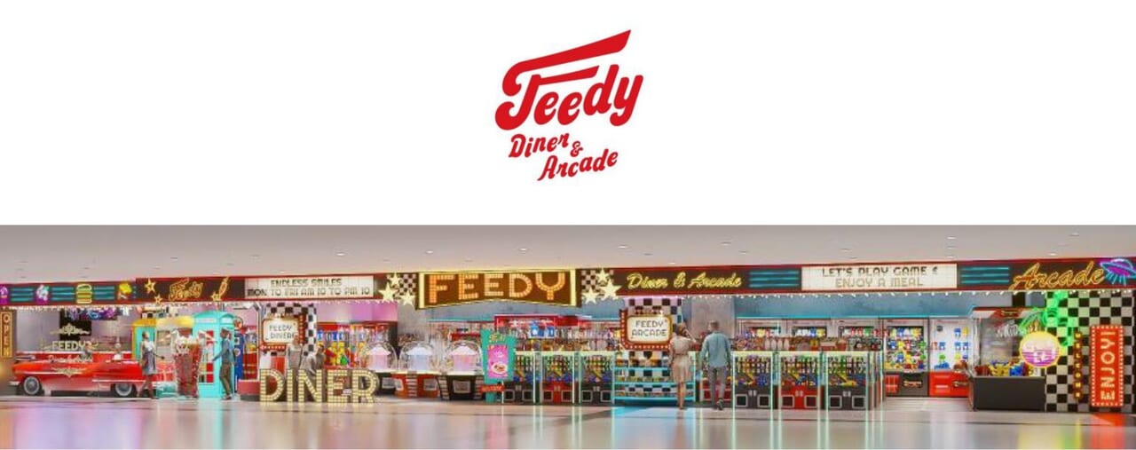 大型複合アミューズメント施設「Feedy Diner&Arcade」