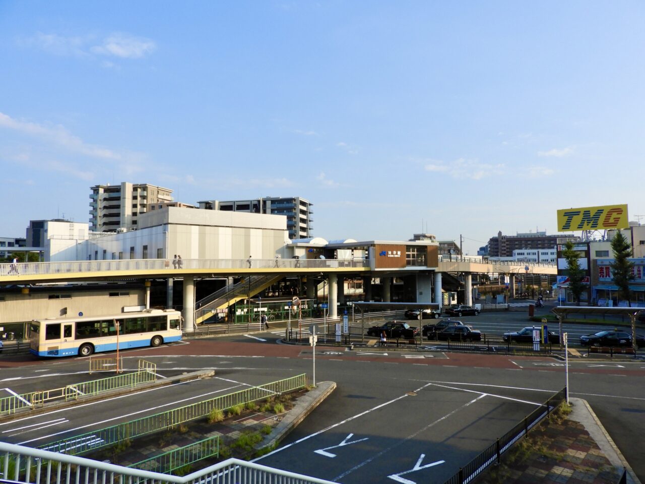 JR茨木駅前のバス乗り場