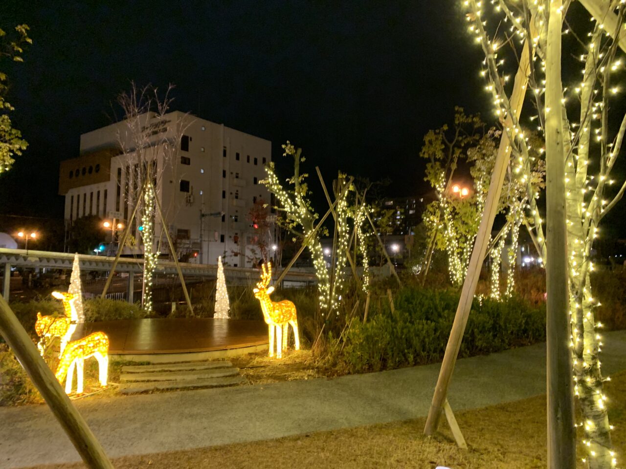 おにクルのイルミネーション