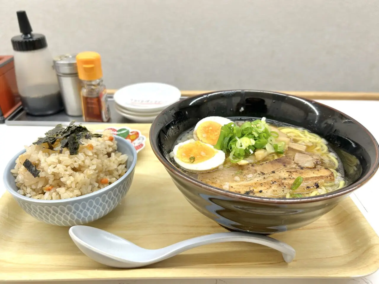 Cセットをカウンターで